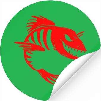 Discover Fish Skeleton Stickers