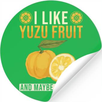 Discover Yuzu Fruit Saying Stickers