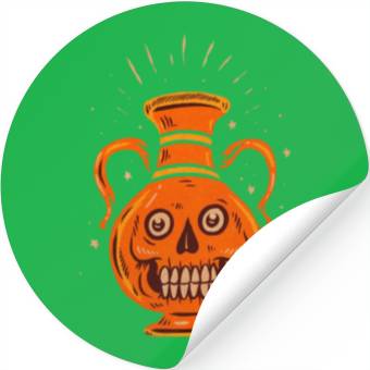 Discover Creepy vase Stickers