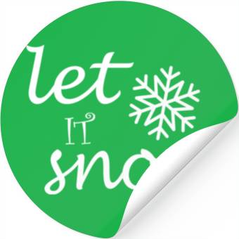 Discover Let it snow Stickers