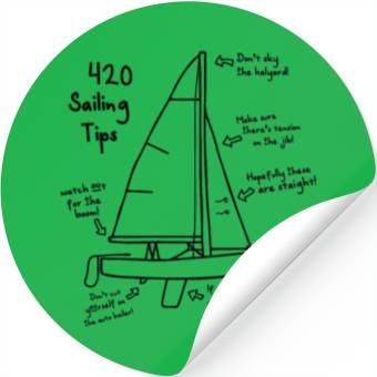 Discover 420 Sailing Tips Sailboat Stickers