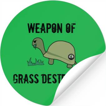 Discover Grass Destruction (Dark) Stickers