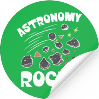 Discover Astronomy Rocks - asteroids, cosmology, space Stickers