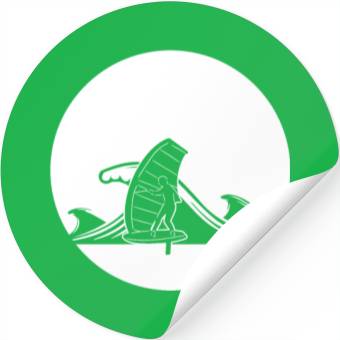 Discover Wing Foiling Surfer Stickers