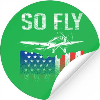 Discover Airplane Pilots USA Stickers