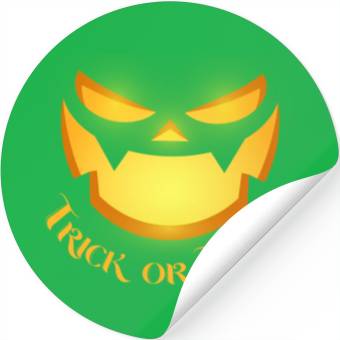 Discover pumpkin horror face Stickers
