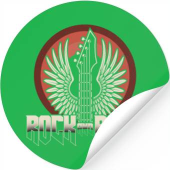 Discover Rock And Roll Guitars Stickers