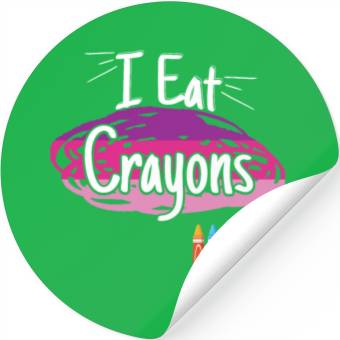 Discover I Eat Crayons Stickers