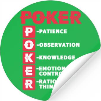 Discover Poker Definition Stickers