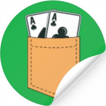 Discover Poker Pocket Stickers