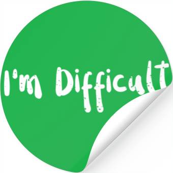 Discover I'm Difficult - Skiing Stickers