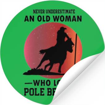Discover Pole Bending Western Horse Riding Stickers