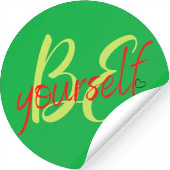 Discover Be yourself Stickers