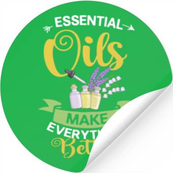 Discover Essential Oil Diffuser Peppermint Aromatherapy Stickers