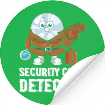 Discover Network And Computer Security Hard Disc Detective Stickers