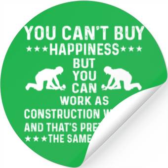 Discover Construction Worker Stickers
