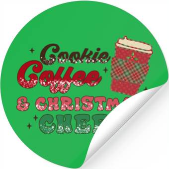 Discover Cookie Coffee and Christmas Cheer Stickers