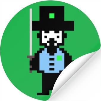 Discover Mister Magic Man With Sword Number 6 Stickers