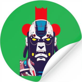 Discover Gorilla Samurai Stickers