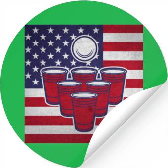 Discover Beer Pong Stickers