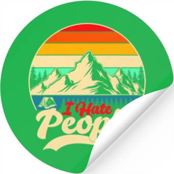 Discover I Hate People Hiking Camping Stickers