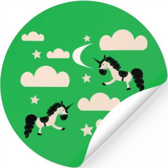 Discover Unicorn rainbow Stickers