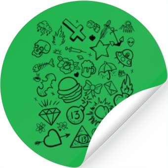 Discover Patchwork Tattoos Stickers