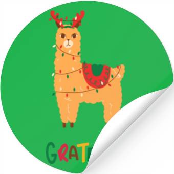 Discover Fa La La La LLama - Grateful ! Stickers