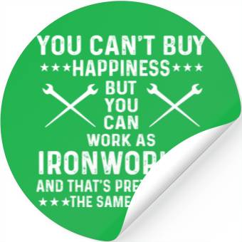 Discover Proud Ironworker Saying Stickers