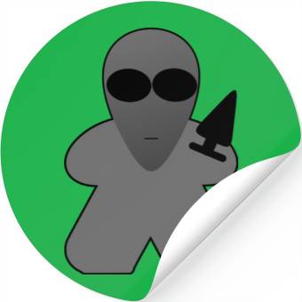Discover Alien Meeple Stickers