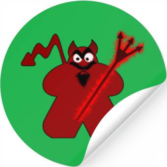 Discover Devil Meeple Stickers
