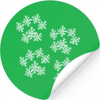 Discover Snowflake Paw Prints Stickers