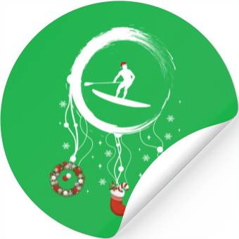 Discover Winter dreamcatcher Christmas StandUpPaddle Stickers