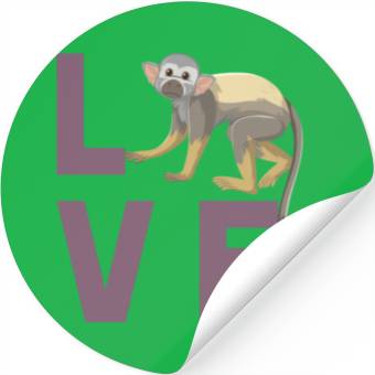 Discover Squirrel monkey love Stickers