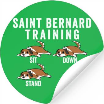 Discover Saint Bernard Training Stickers