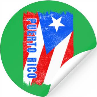 Discover Puerto Rico flag Stickers