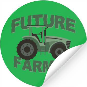 Discover Farming Farmer Tractor Future Stickers
