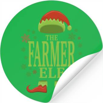 Discover Farmer Christmas Elf Stickers