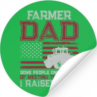 Discover Farming Farmer Dad Father Tractor Stickers