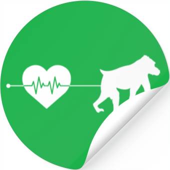 Discover monkey heartbeat Stickers