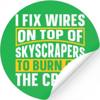 Discover Electrician Construction Electrician Stickers