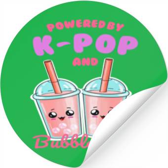 Discover Powered By K POP And Bubble Tea Stickers