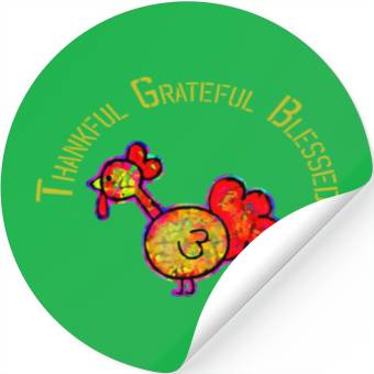 Discover Thankful grateful blessed leopard Stickers