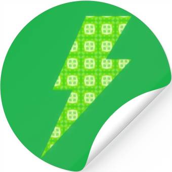 Discover Patterned Lightning Symbol Stickers