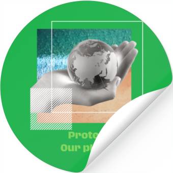 Discover Protect our planet Stickers