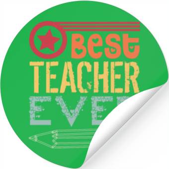 Discover best teacher ever Stickers
