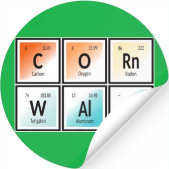 Discover Cornwall | Periodic Table of Elements Stickers