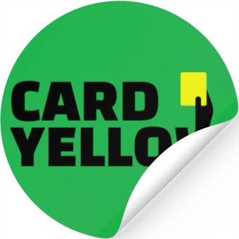 Discover Yellow card Stickers