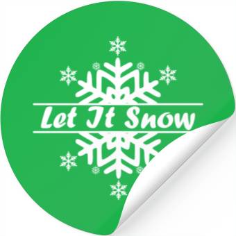 Discover Let it snow in Christmas Stickers