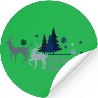 Discover Let's meet in winter wonderland Stickers